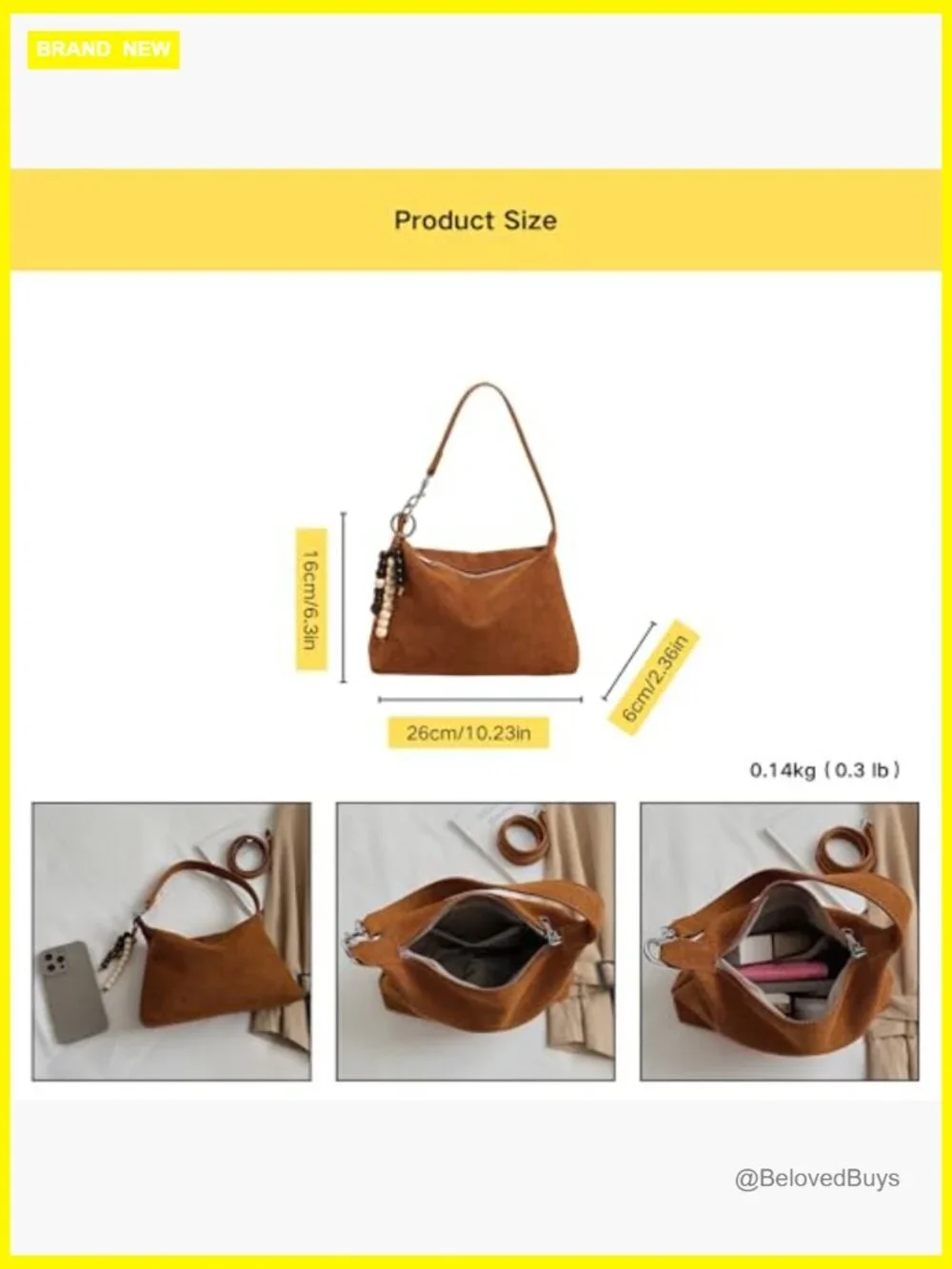 Slouchy Faux Suede Hobo Bag with Adjustable Strap